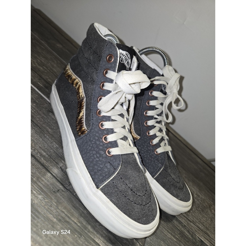 VANS Sk8 Hi Subtle Safari Asphalt Skate Sneakers Women's Size 8/Men's Size 6.5